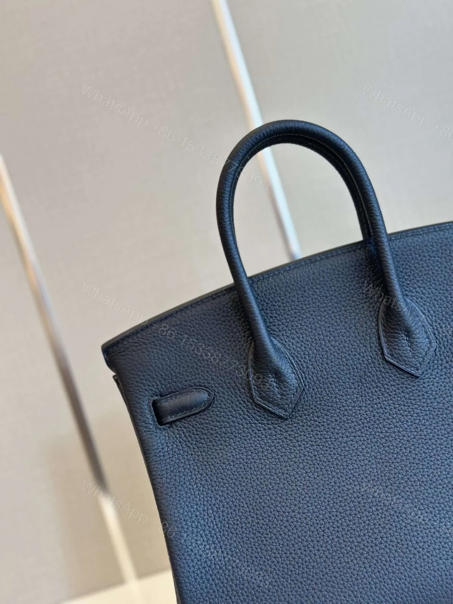 View 6 of HN 30 Dakr Blue Togo Leather Palladium Hardware