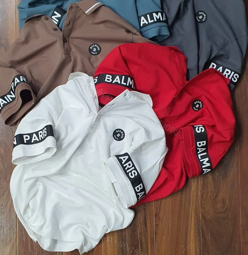 View 6 of BUY FIRST COPY BALMAIN SUMMER DESIGNER POLO T-SHIRTS