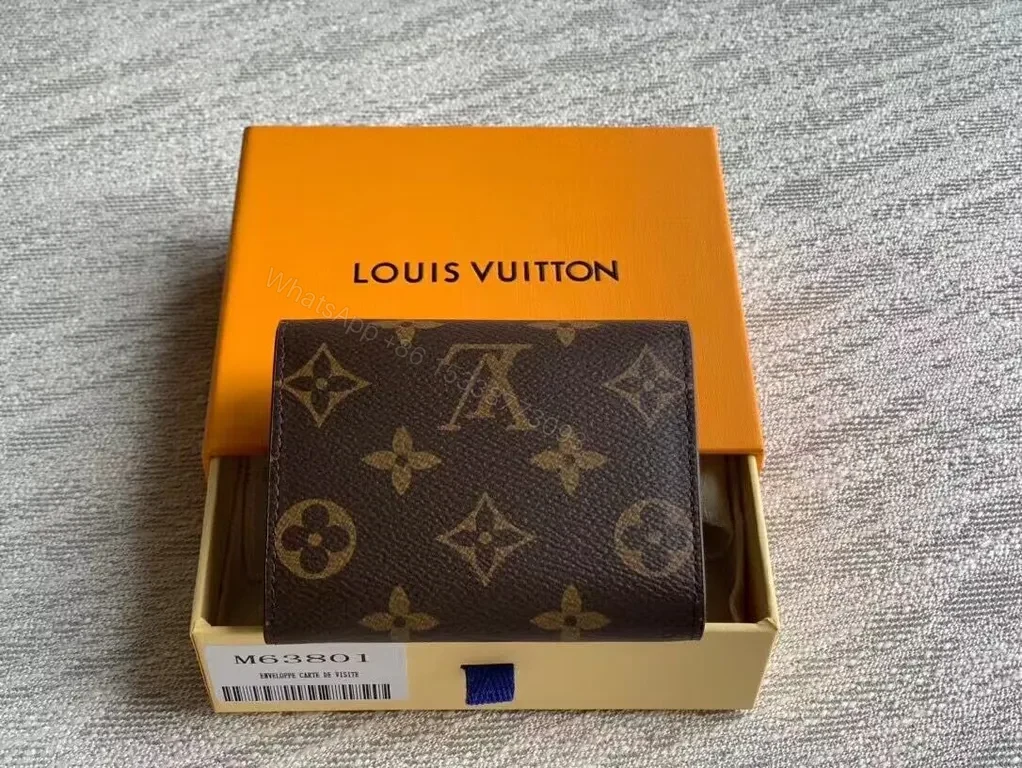 View 5 of Louis Vuitton Monogram Compact Wallet â€“ Leather Trim, Durable, All-Occasion