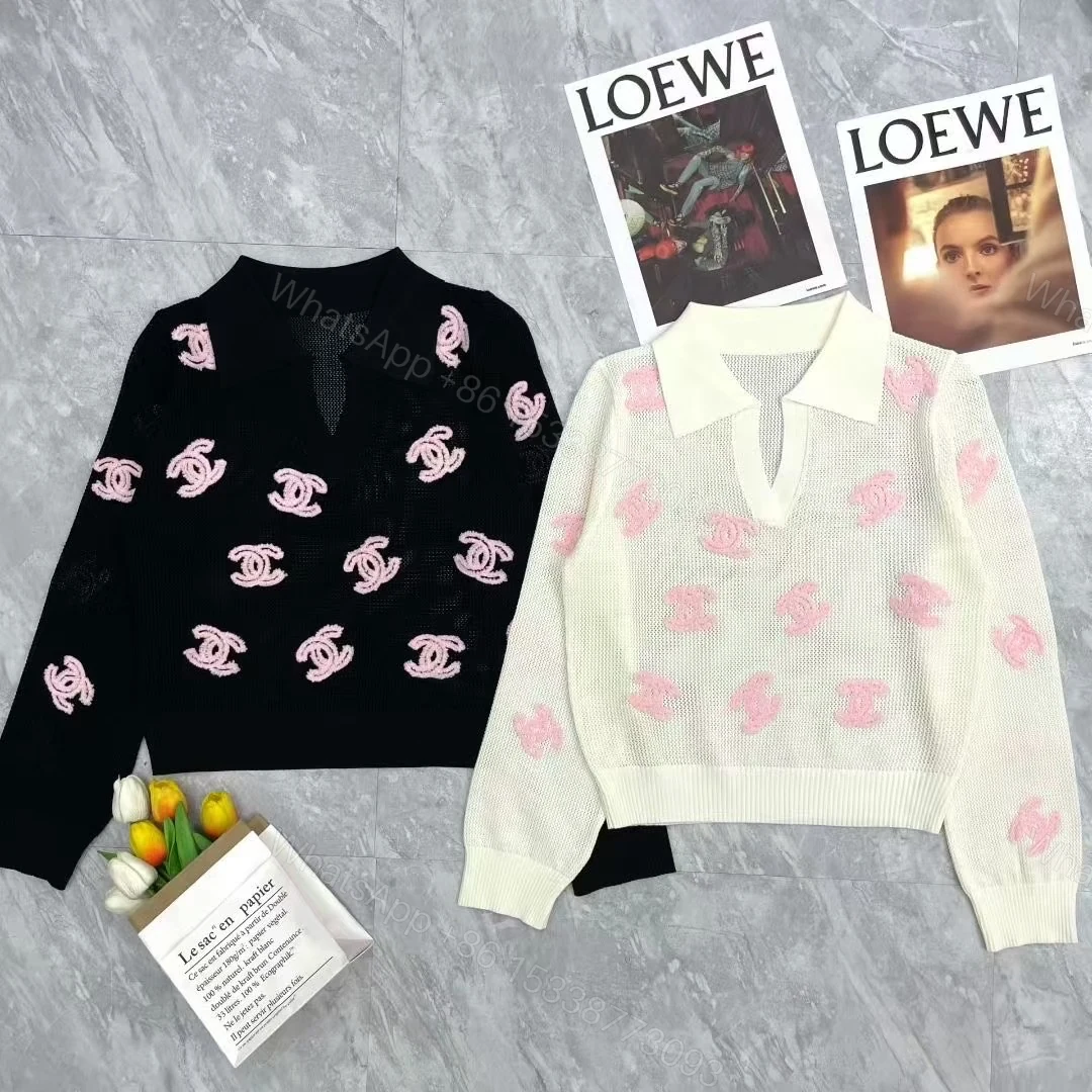 CHANEL立體Logo針織上衣 精品仿製長袖女款氣質百搭 — view 1