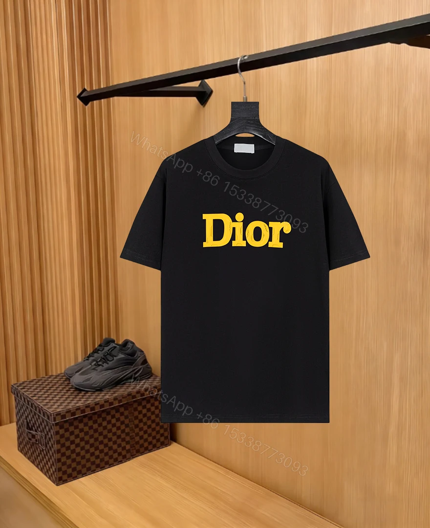 Dior高仿立體字母印花短袖T恤男女同款潮流寬鬆半袖 — view 1