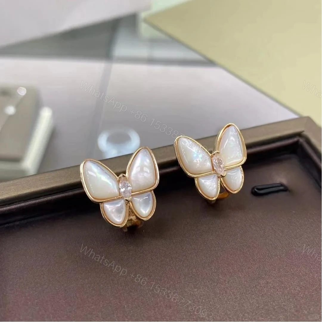 VCA Two Butterfly Earrings — view 1