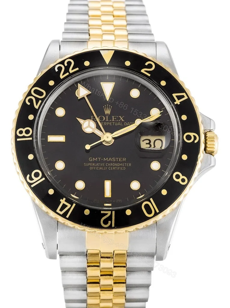 Replica Rolex GMT-Master Black Dial 16753 — view 1