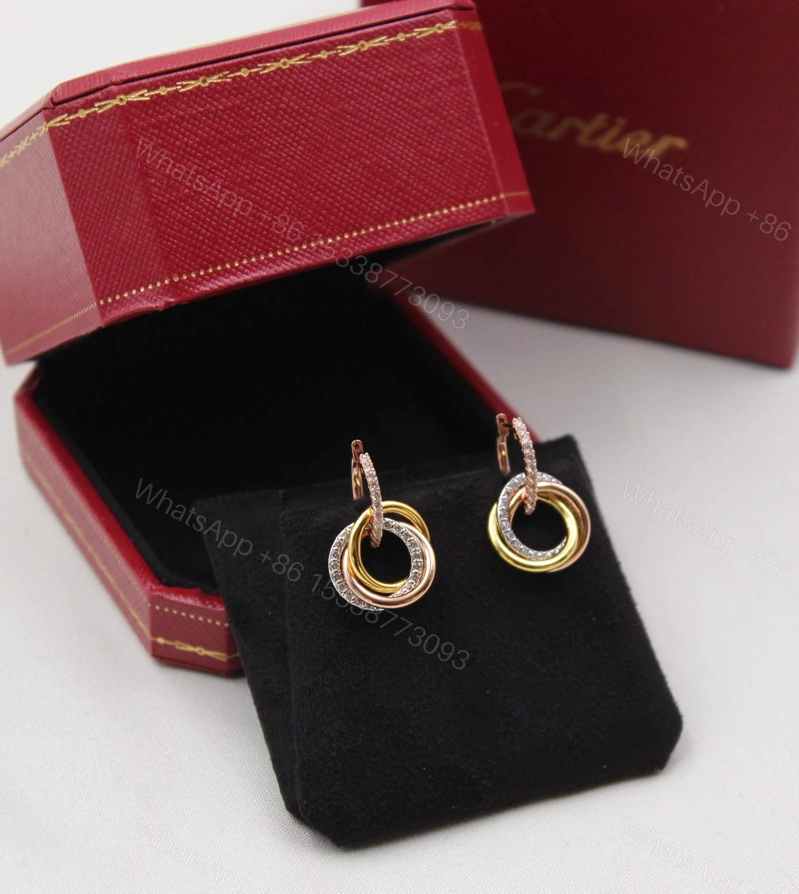 Cartier Trinity Earrings Replica — view 1