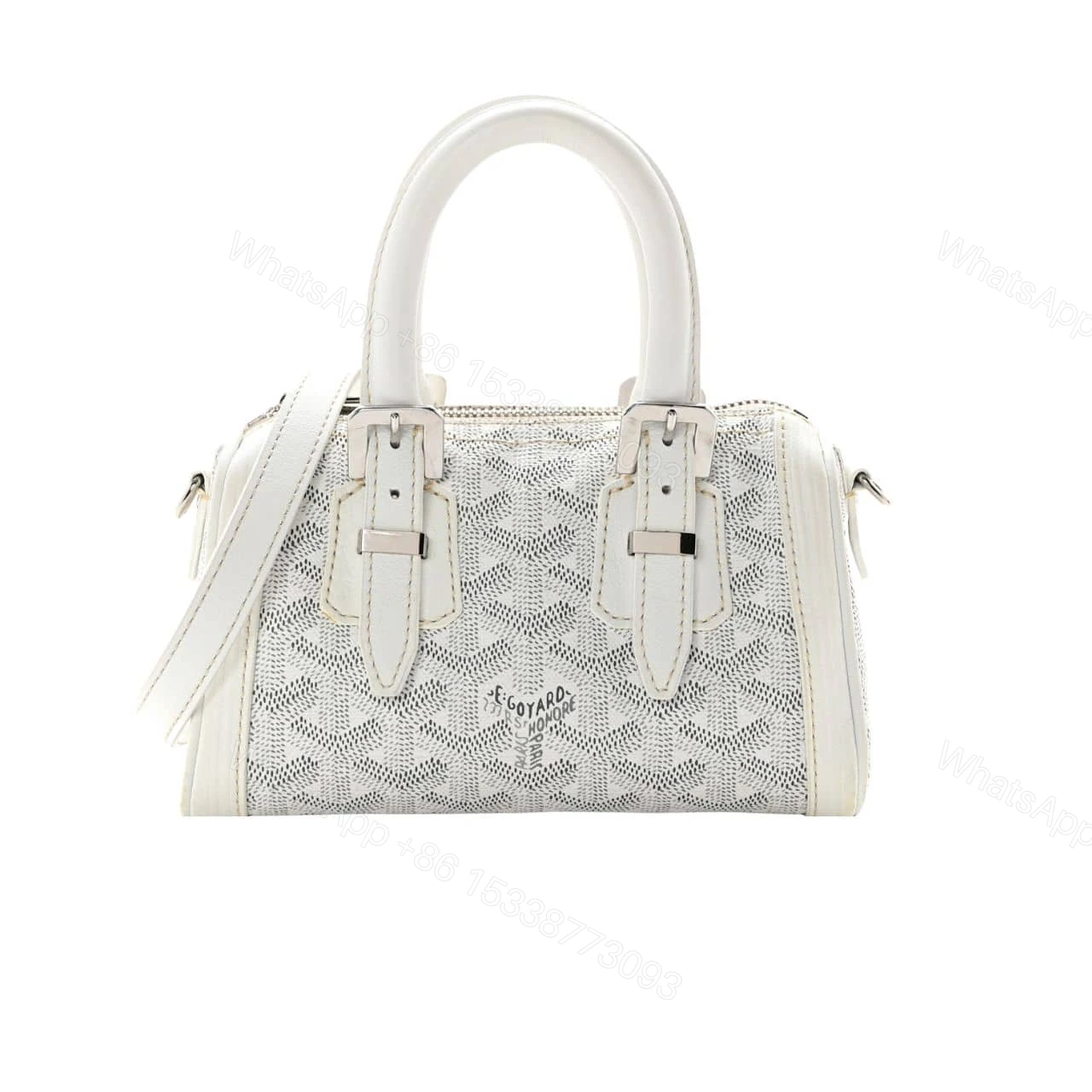 GOYARD GOYARDINE CROISIERE MINI WHITE 19CM — view 1