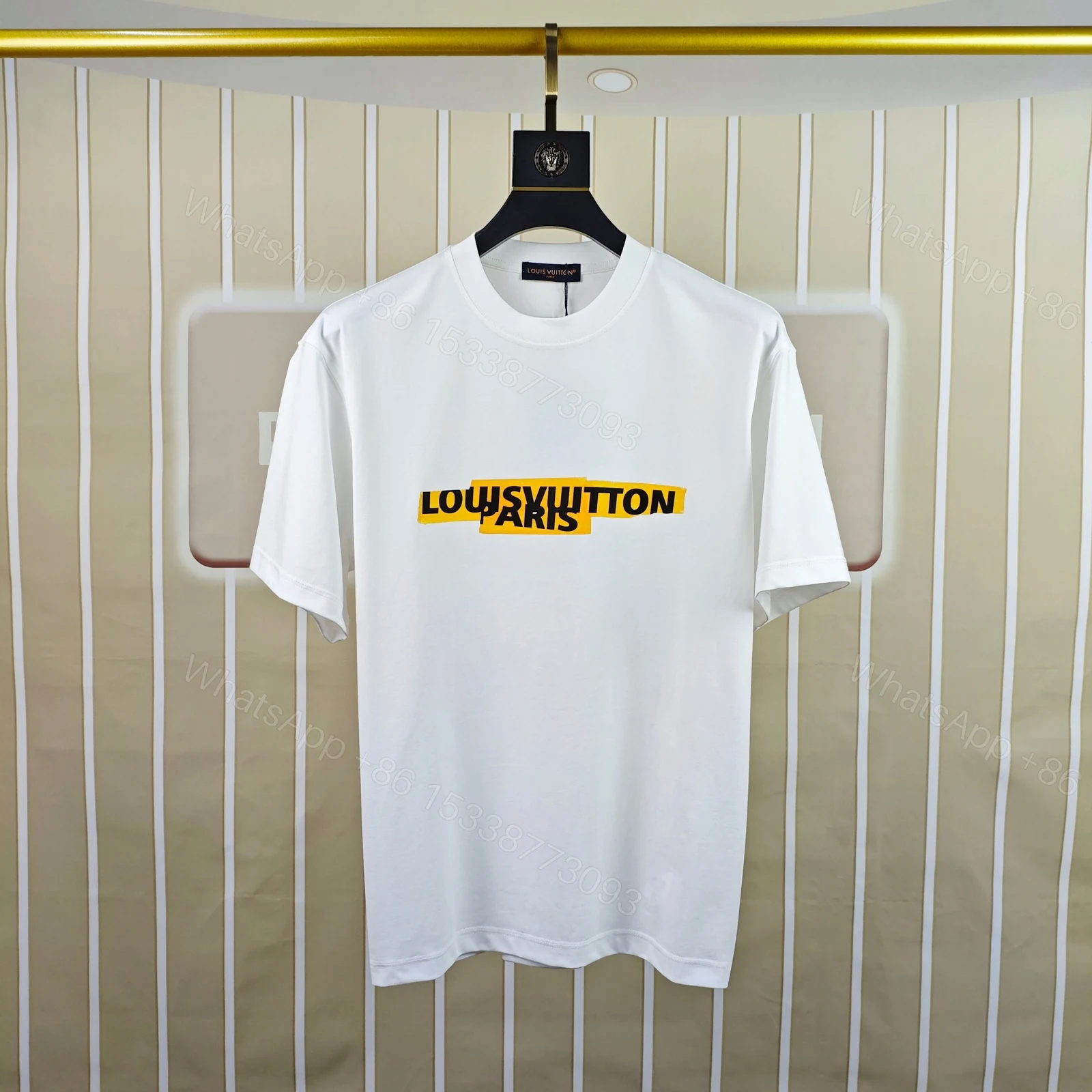 LV A貨男款Louis Vuitton Paris字母短袖T恤 潮流街頭款 — view 1