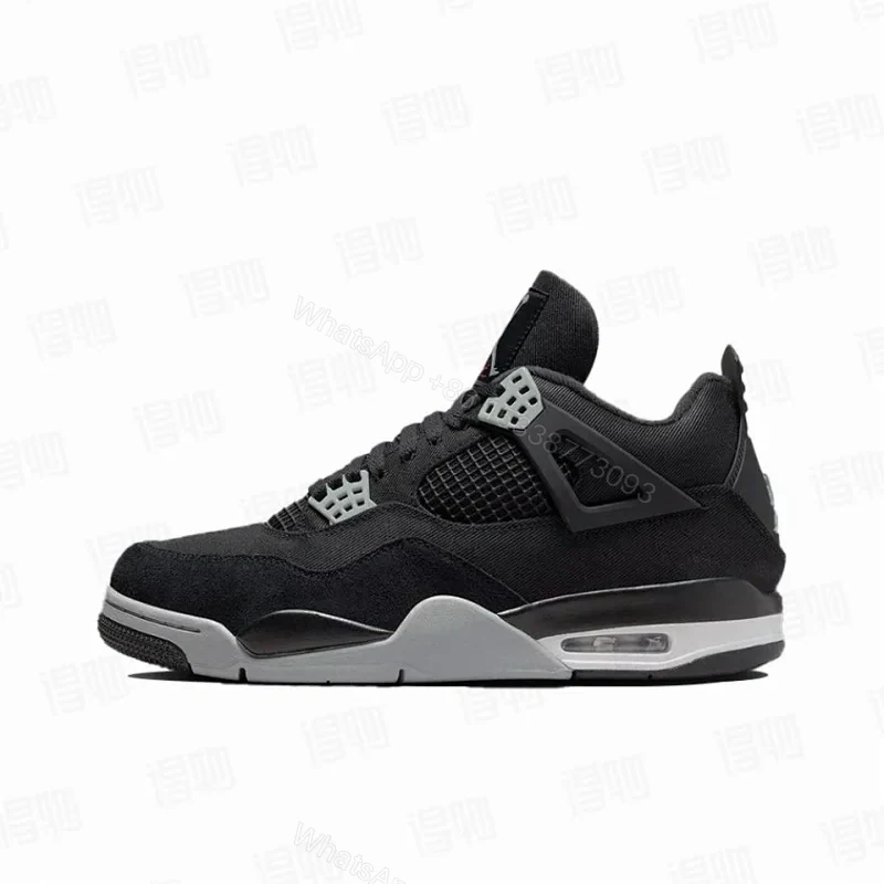 Jordan 4 Retro SE Black Canvas — view 1
