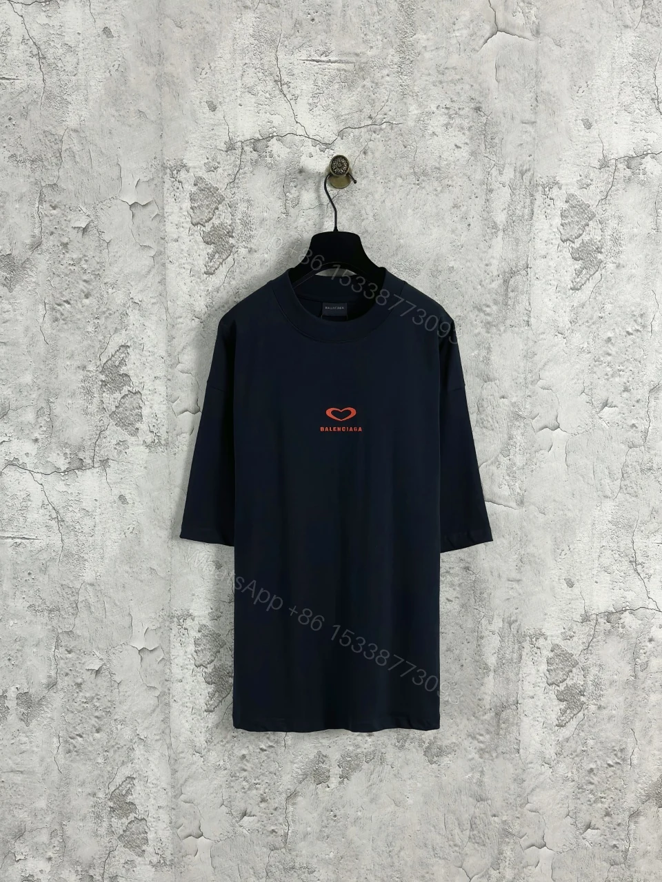 Balenciaga 高仿 男款 簡約LOGO寬鬆短袖T恤 百搭休閒款 — view 1