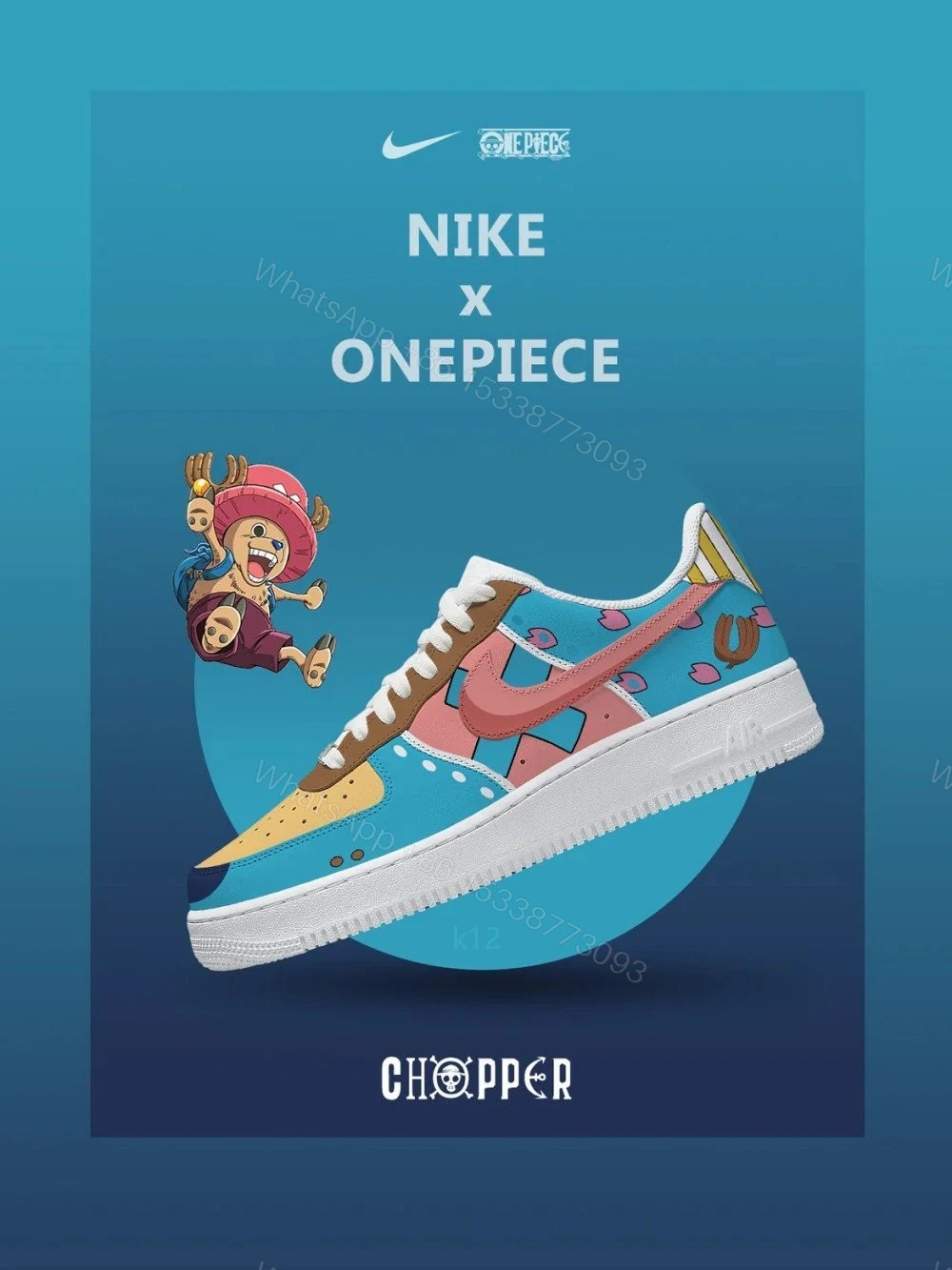 Tony Tony Chopper Custom Air Force 1 — view 1