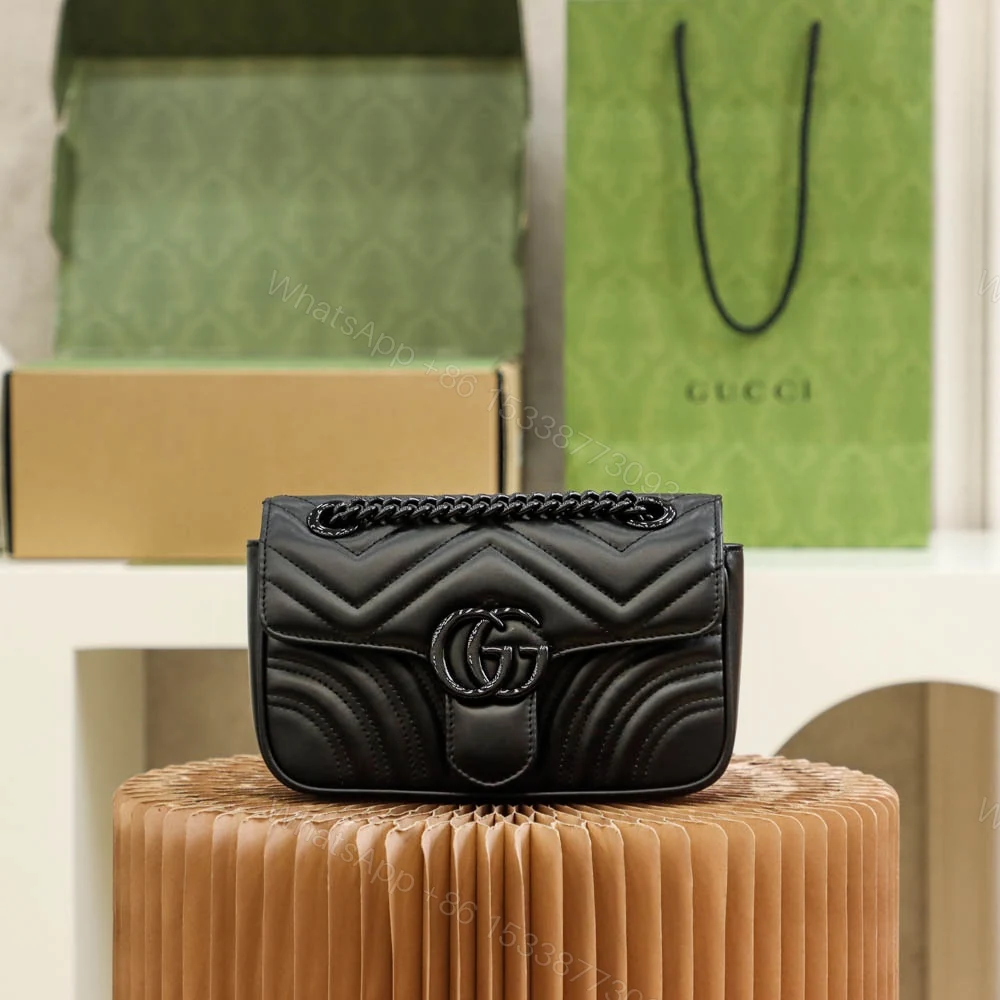 GUCCI高仿黑色全霧面迷你包女用極簡風格精品小包 — view 1