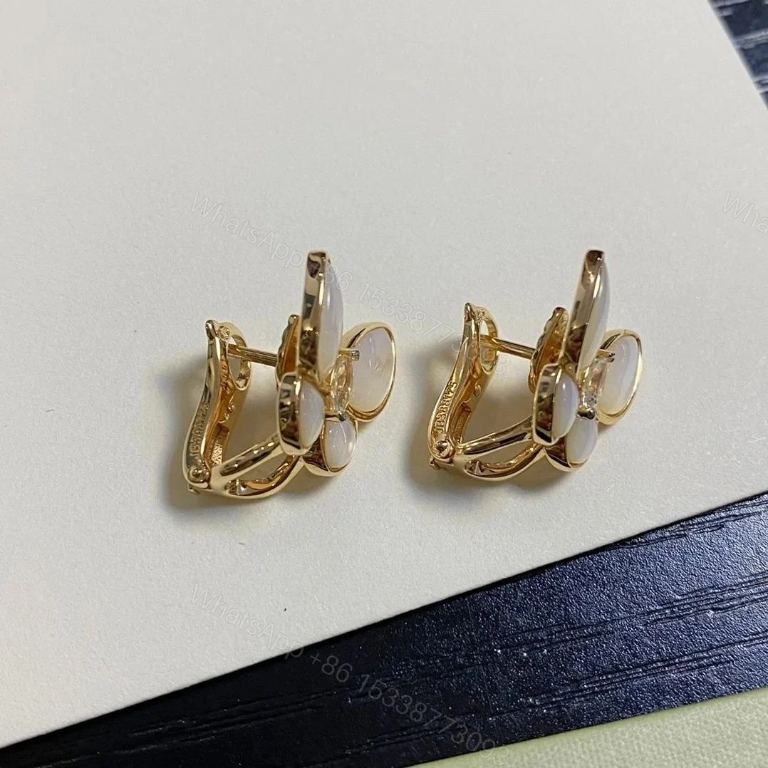 View 6 of VCA Two Butterfly Earrings