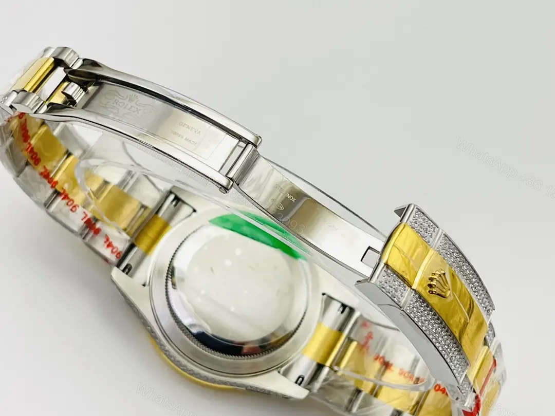 View 8 of Rolex Sky-Dweller Black Rolesor Diamond Paved Oyster Bracelet 42mm RLX-SKY-BLK-ROLS-DIA42-OYS