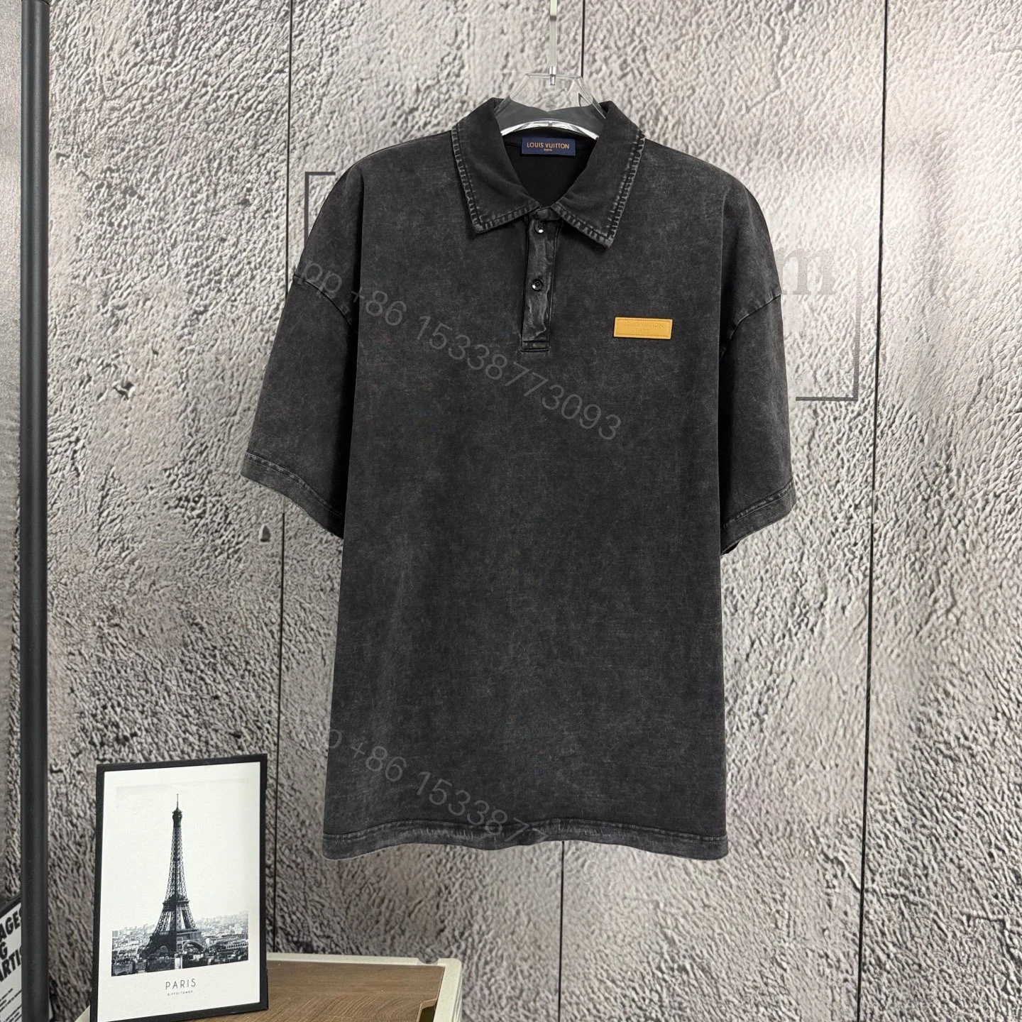 LV 原單 男款 復古水洗Polo短袖上衣 高級質感休閒款 — view 1