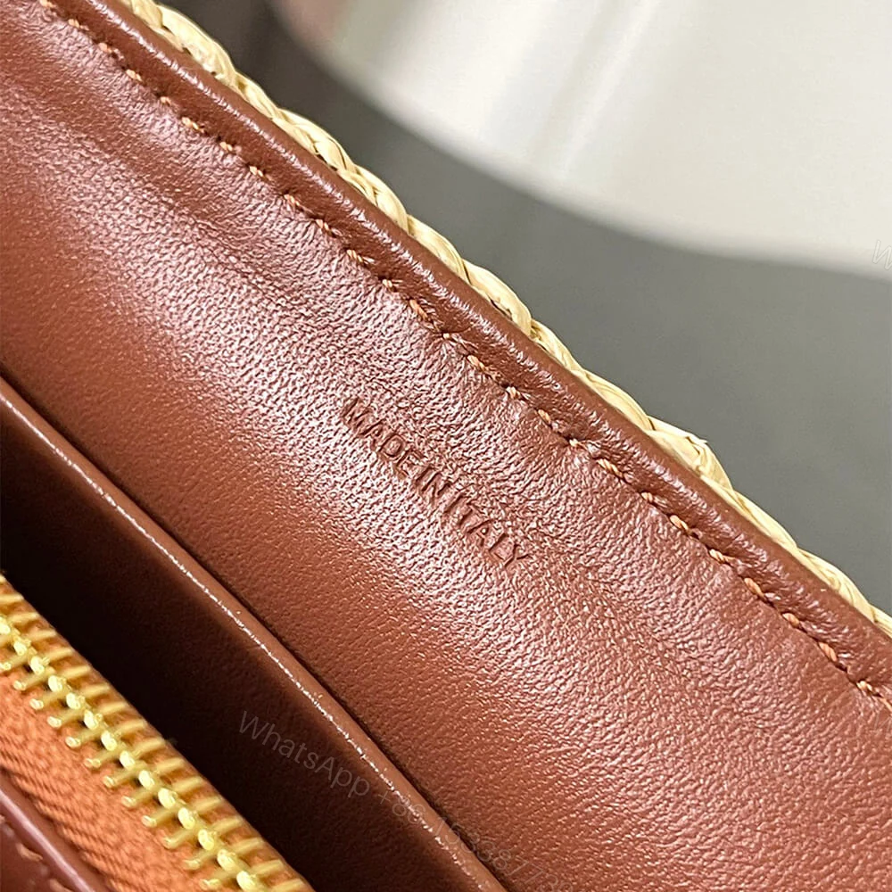 View 7 of CELINE TEEN NINO BAG IN Raffia and calfskin