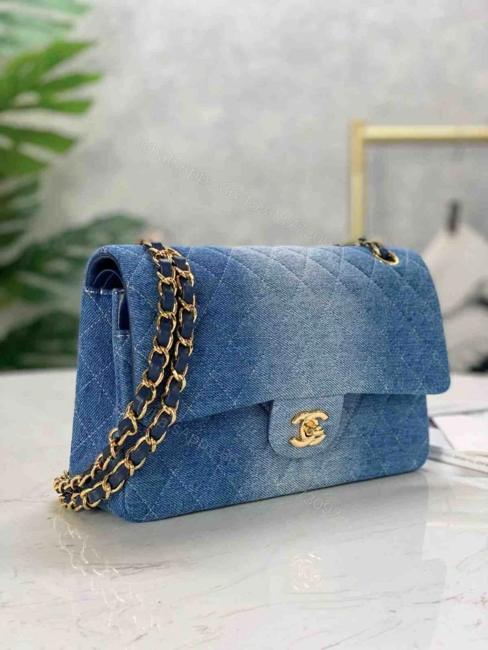 Chanel Classic Washed Denim Flap Bag — view 1