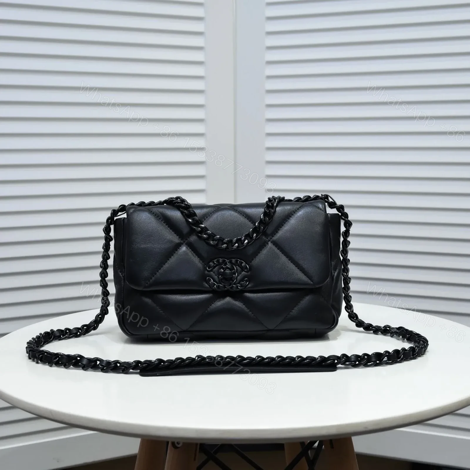 CHANEL 19 Small in Black — view 1