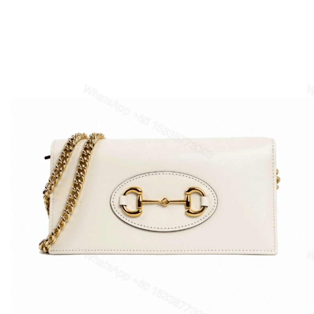 Gucci Horsebit 1955 Wallet With Chain White 20Cm 621892 0YK0G 9022 — view 1