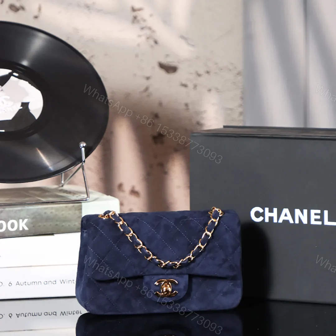 CHANEL Vintage Double Flap Bag Suede — view 1