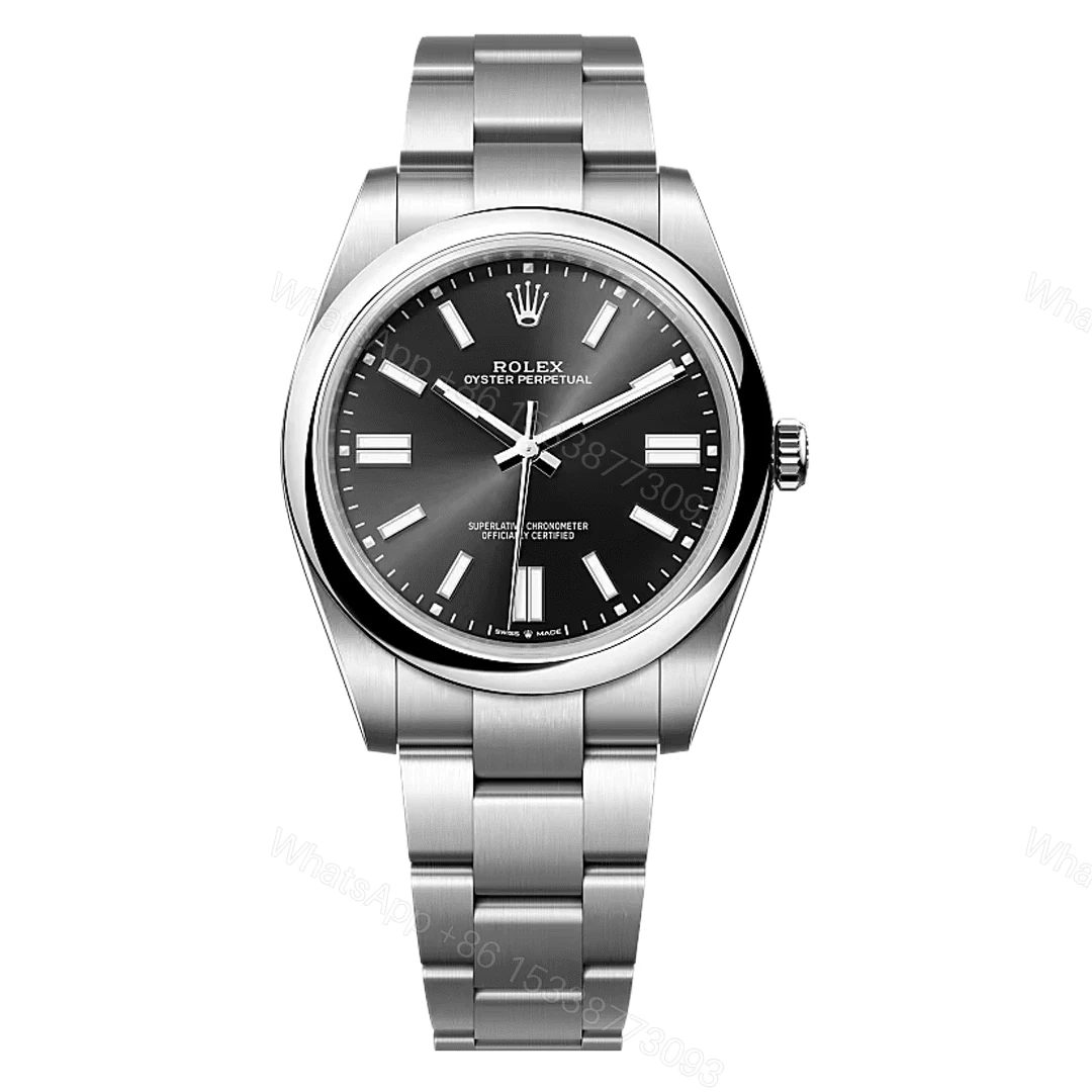 Rolex Oyster Perpetual Black Dial Replica — view 1