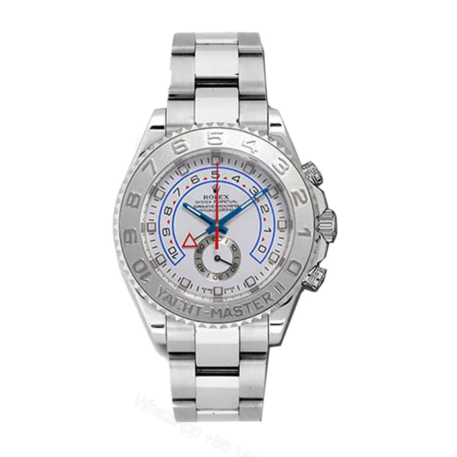 Rolex Yacht-Master II 116689 Super Clone : White Gold White Dial 44mm — view 1