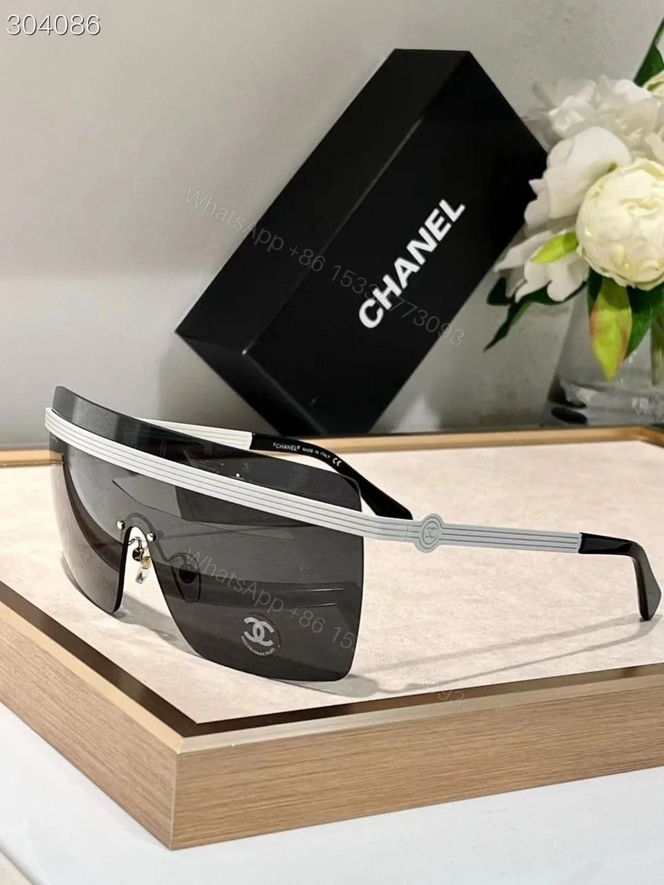 Chanel Metal Shield Sunglasses — view 1