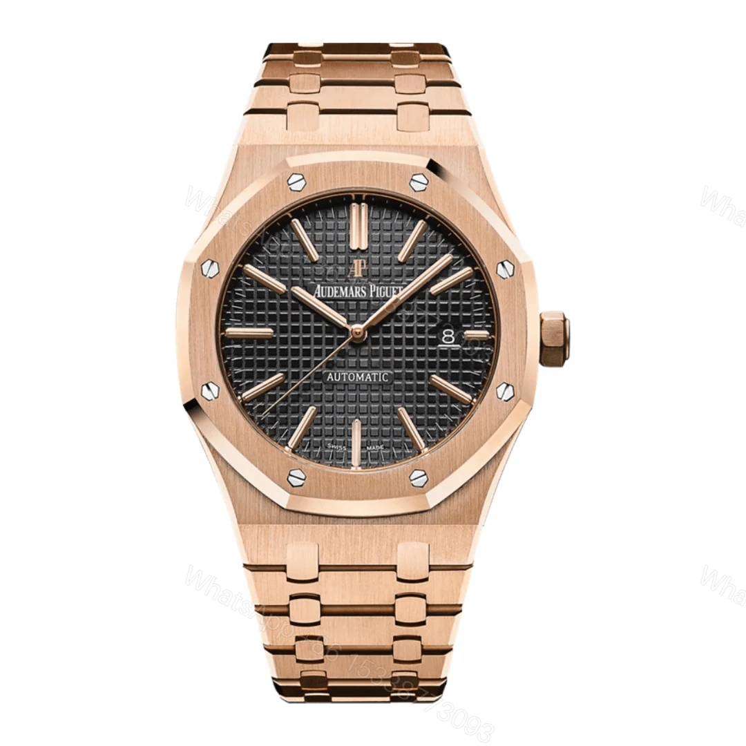Audemars Piguet Royal Rose Gold Black Dial Replica — view 1