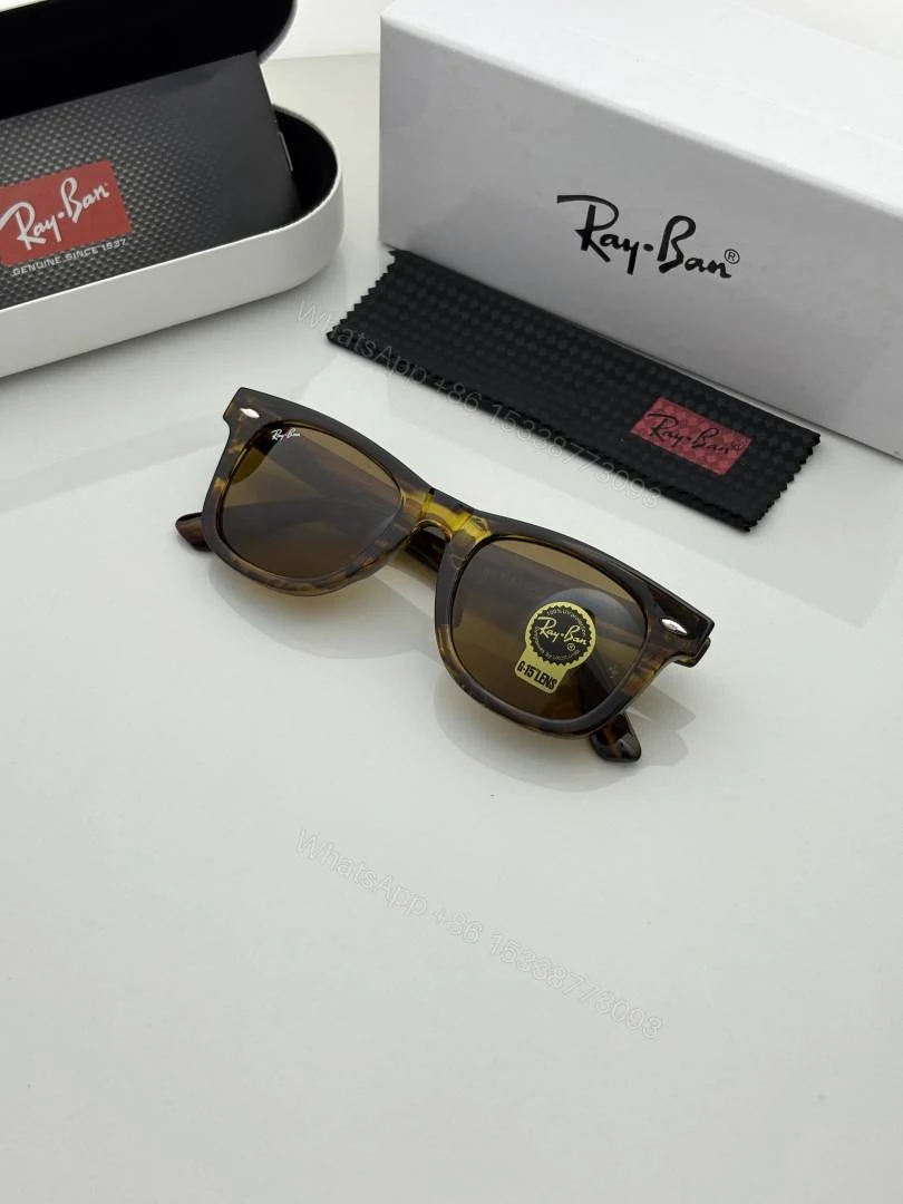 View 5 of First Copy Ray Ban 2140 Tiger Brown Luxury Designer Sunglasses UV Protected Premium Eyewear