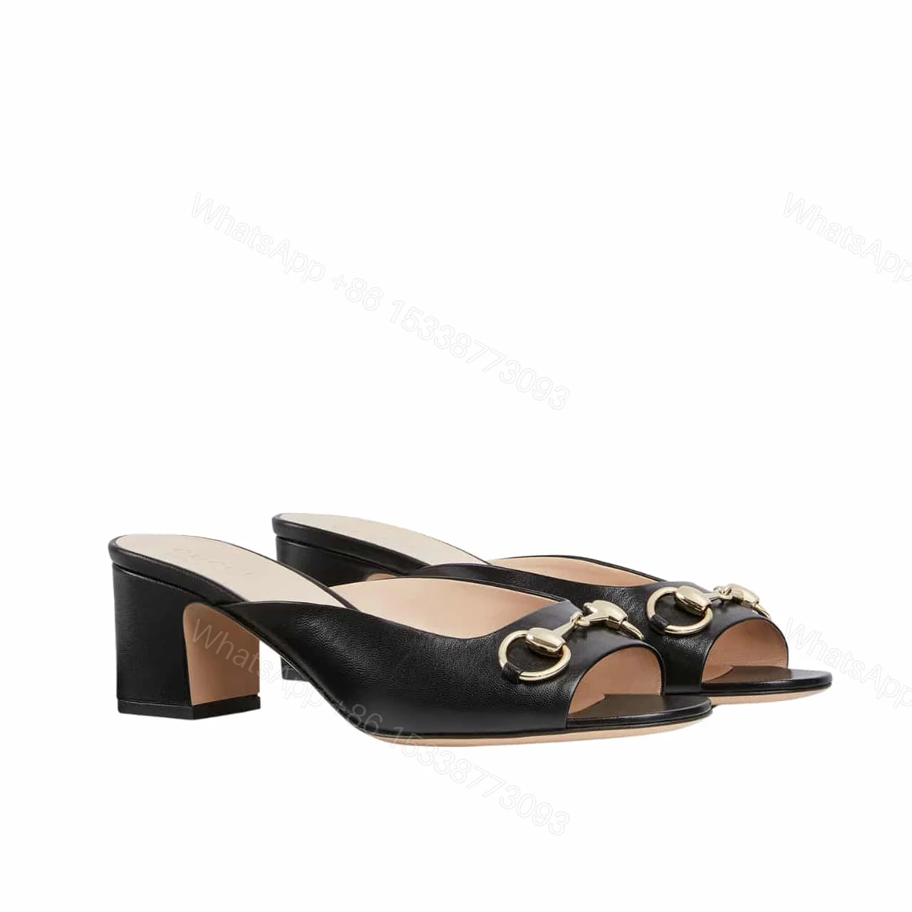 GUCCI WOMEN HORSEBIT SLIDE BLACK 816607 C9D00 1000 — view 1