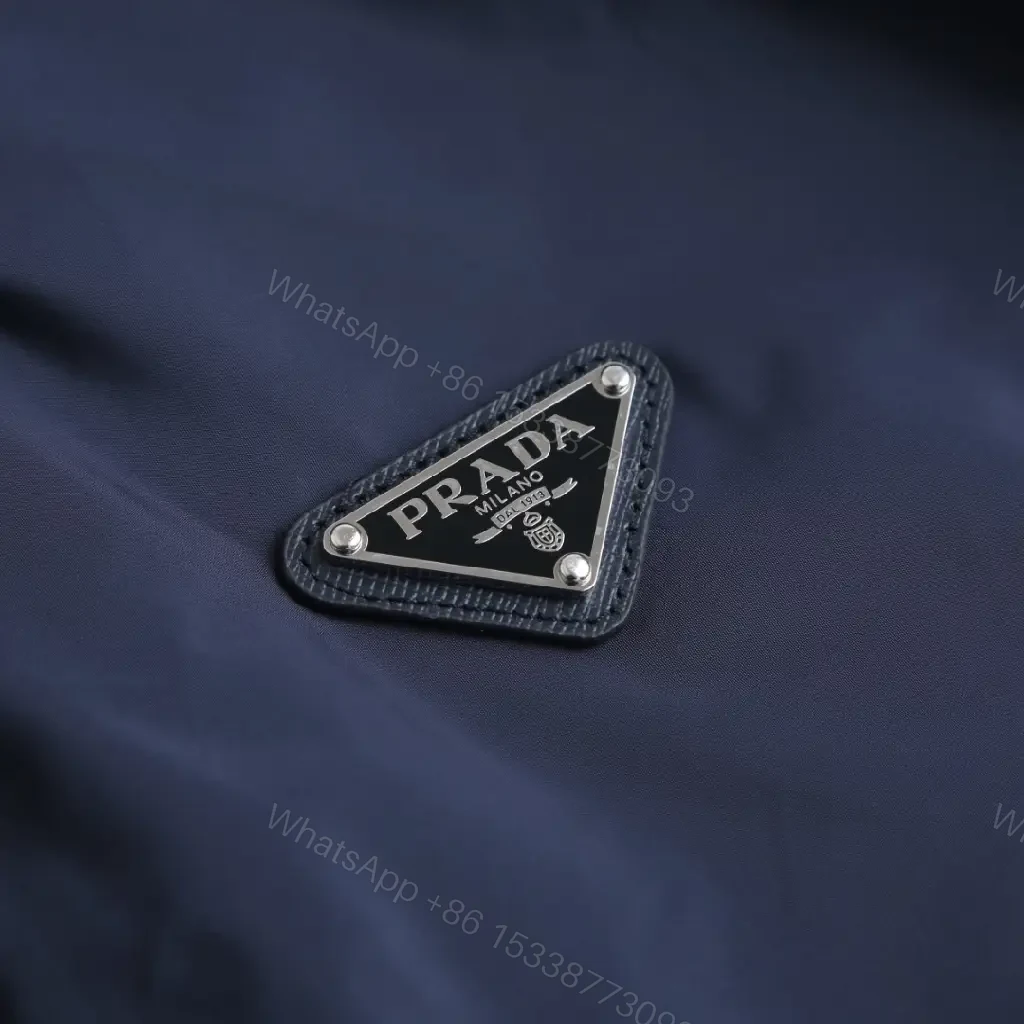 Navy Nylon Luxe Patch Bag: Compact, Durable, Refined — view 1