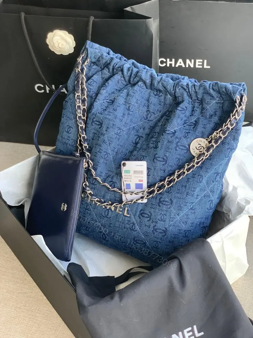 CHANEL Denim Shoulder Handbag — view 1