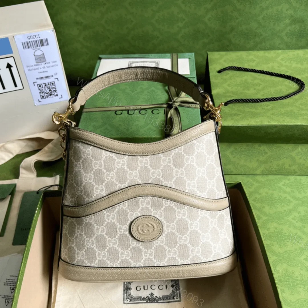 Gucci Handle Bag with Gucci Like Auth Logo Pattern 25x21cm — view 1