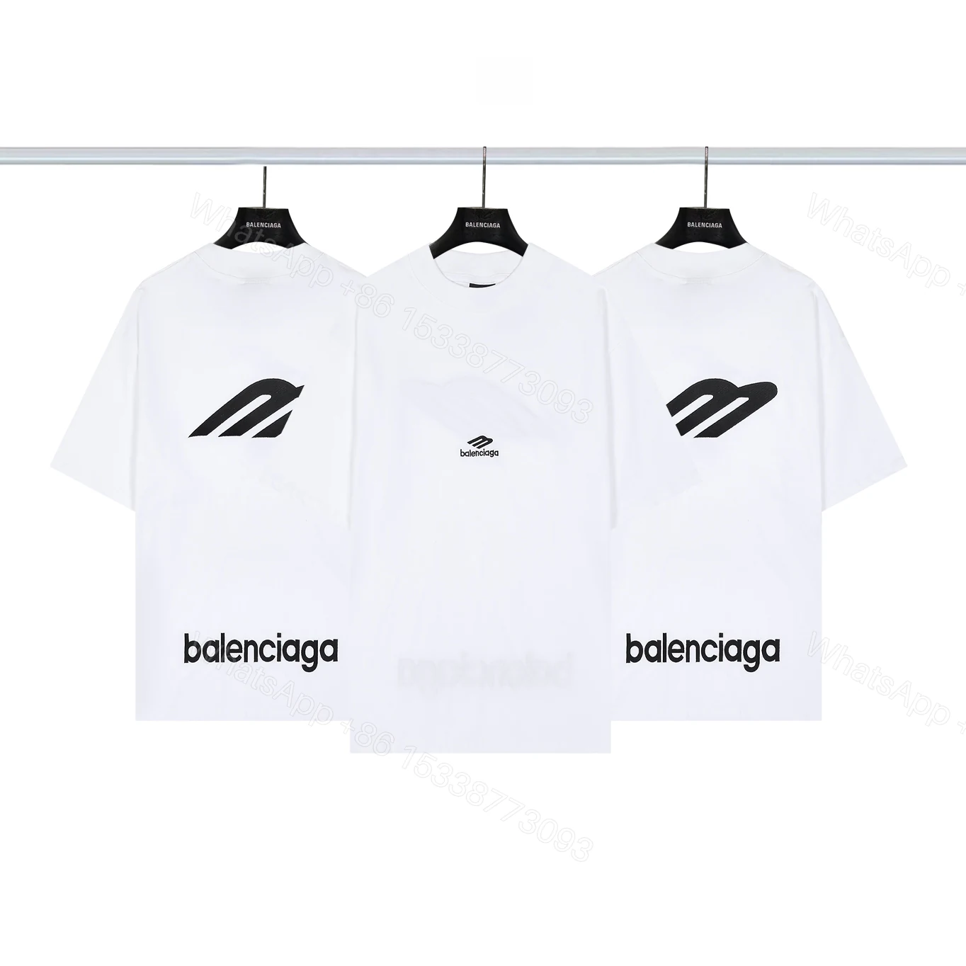 Balenciaga 原單 男款 簡約LOGO寬鬆短袖T恤 百搭休閒款 — view 1