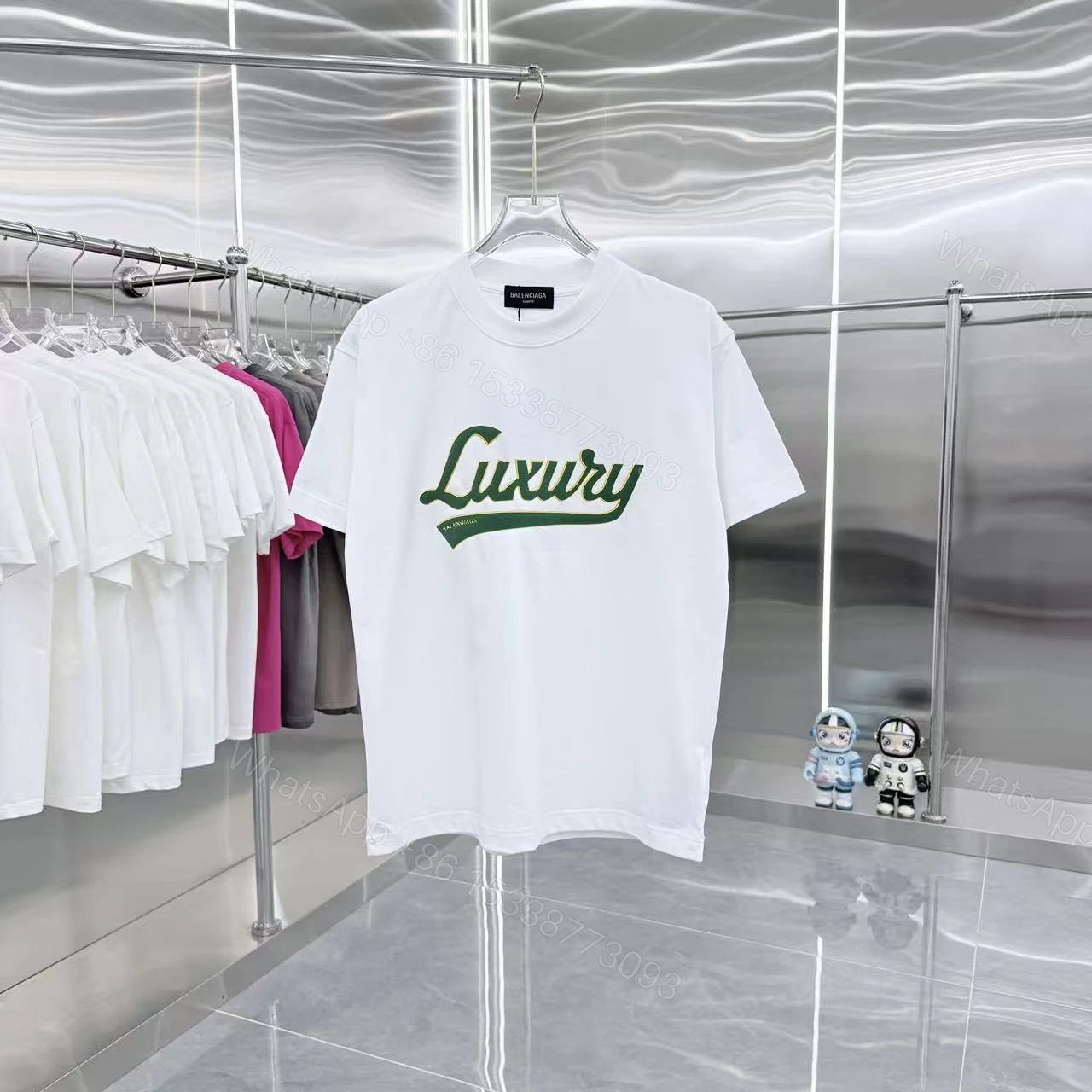 Balenciaga 原單 Luxury字母印花短袖T恤 白色百搭基礎款 — view 1