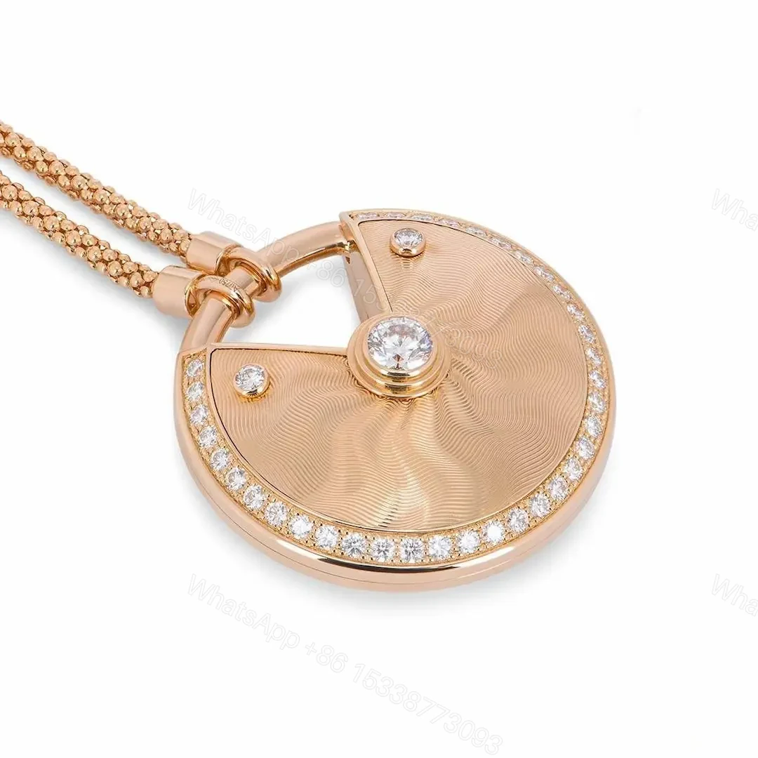 Cartier Amulette De Guilloche Necklace Large Model — view 1