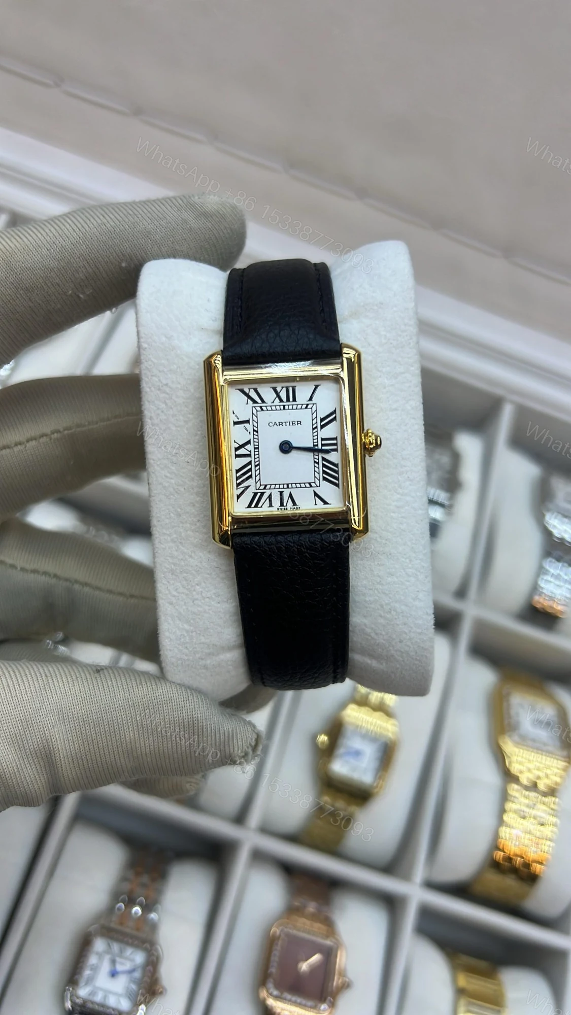 Cartier Santos WSSA0037 Steel Case with Dark Grey Dial — view 1