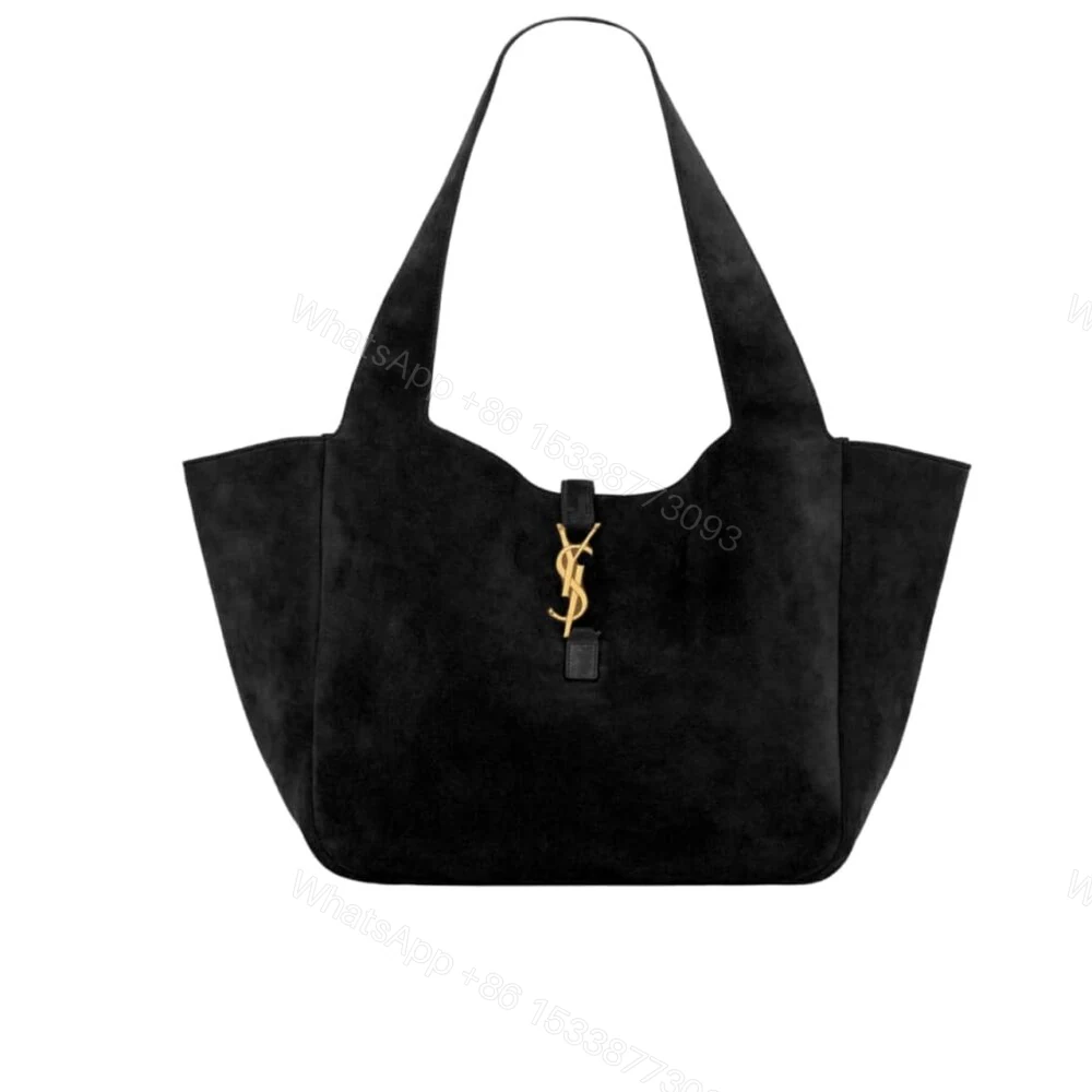 Saint Laurent Le 5 À 7 Bea In Suede Black 55Cm — view 1