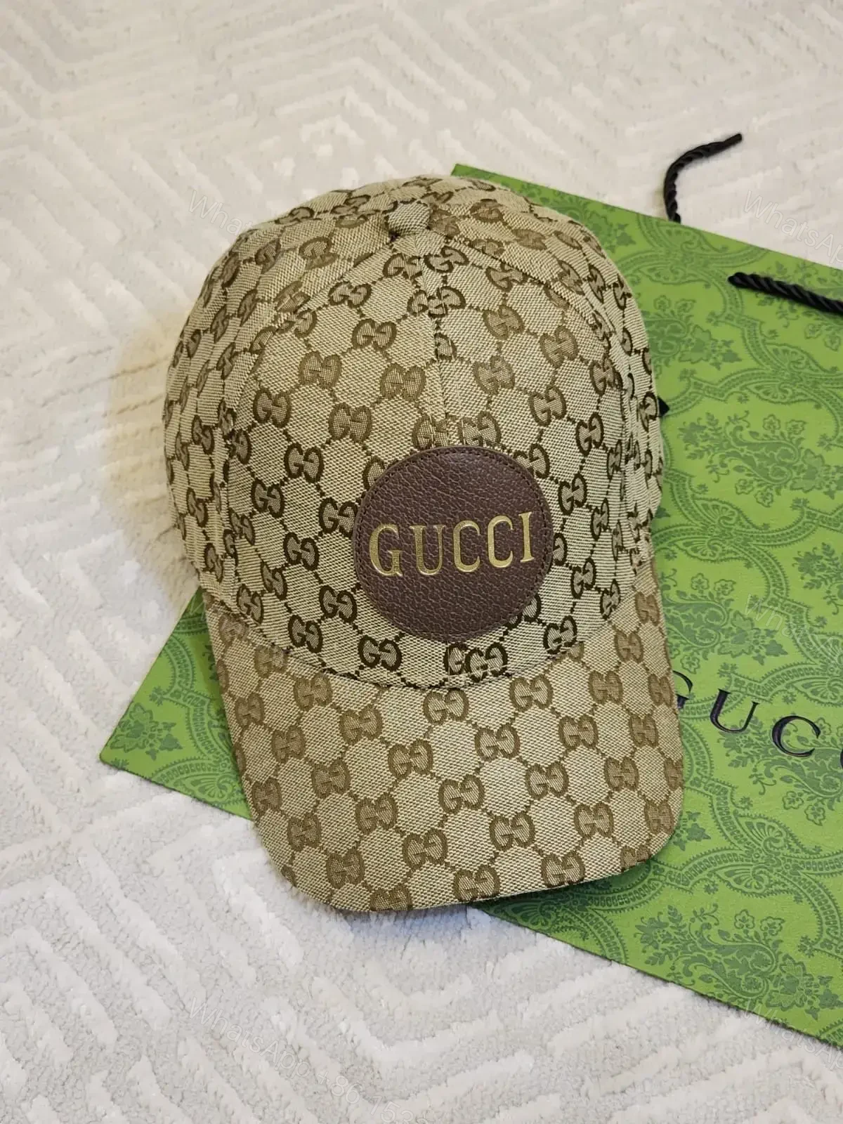 Gucci GG Canvas Patch Baseball Cap — view 1