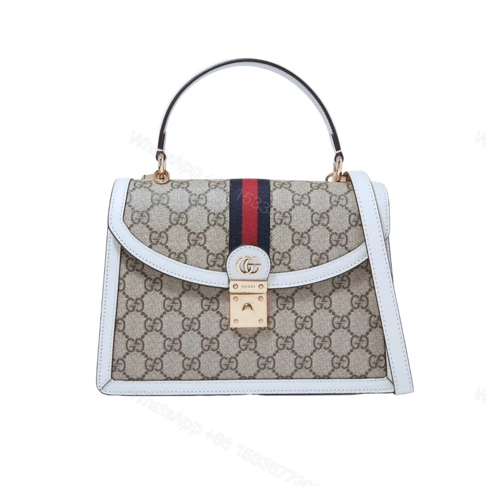 Gucci Ophidia Small Jumbo GG Bag White 25Cm — view 1