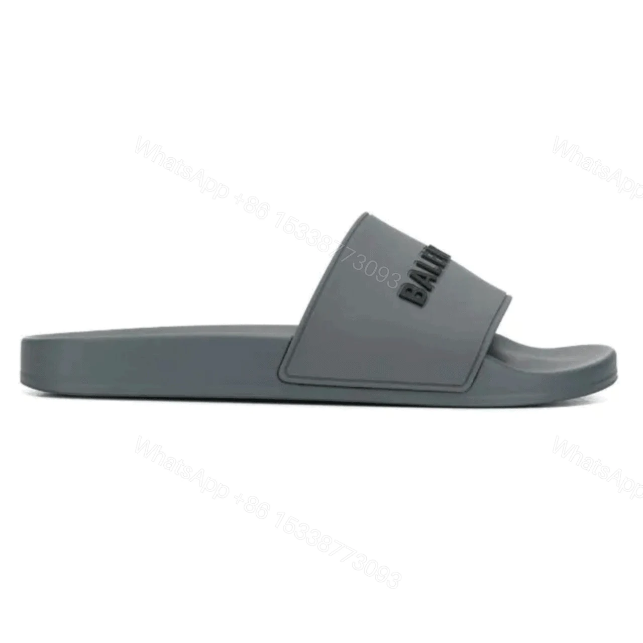 BALENCIAGA RUBBER LOGO POOL SLIDE SANDALS – BBS8 — view 1