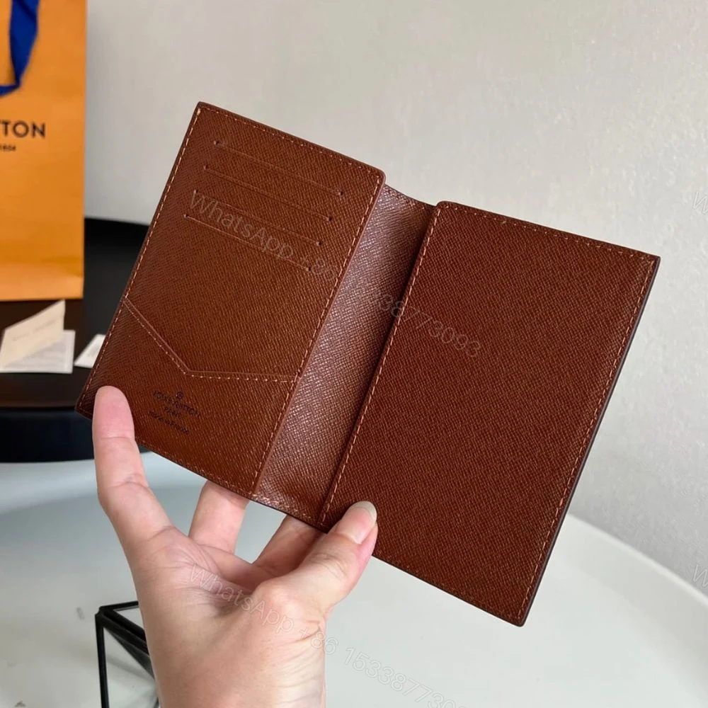 View 5 of Louis Vuitton Passport Cover Monogram Canvas Brown 14Cm M64502