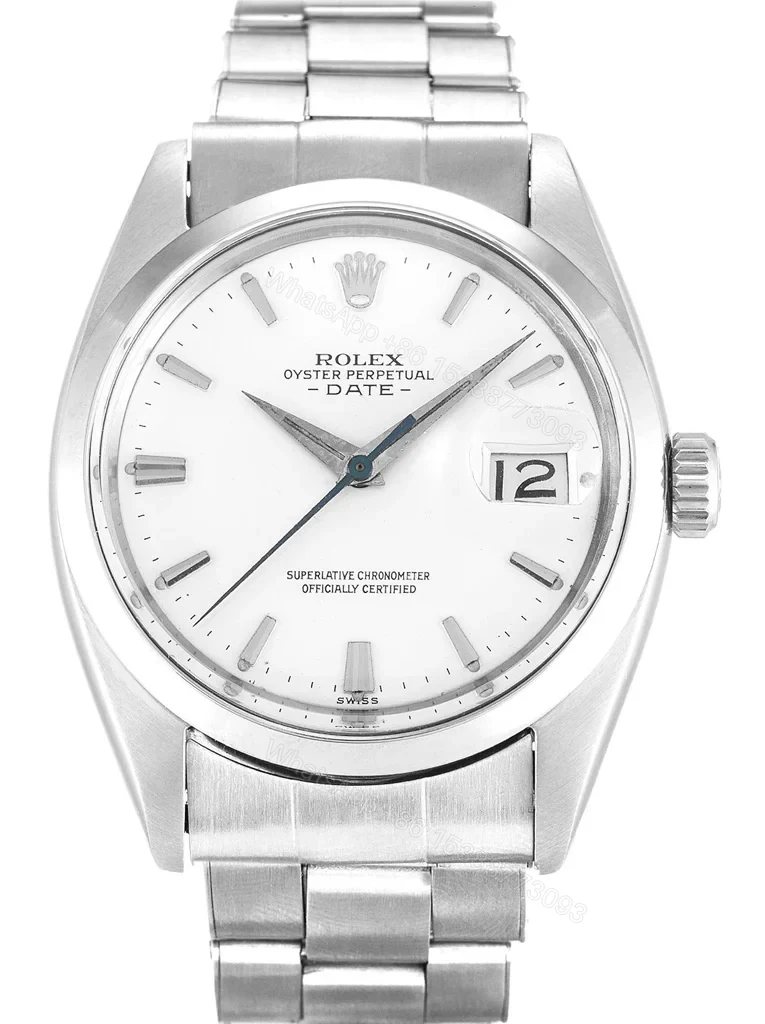 Replica Rolex Oyster Perpetual Date Silver Dial 1500 36 mm — view 1