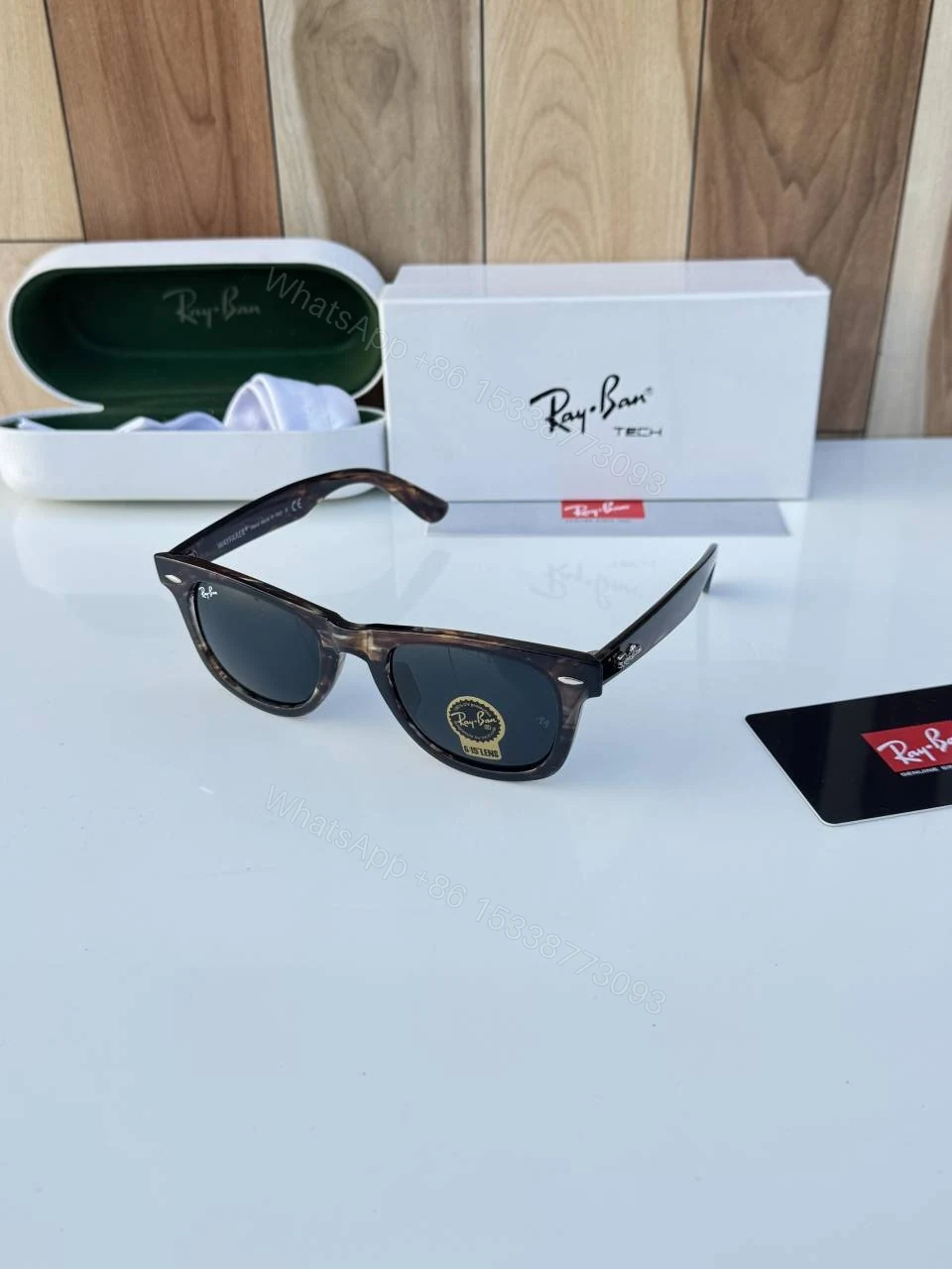 First Copy RayBan 2140 Grey Black Luxury Sunglasses Premium UV Protected Eyewear — view 1