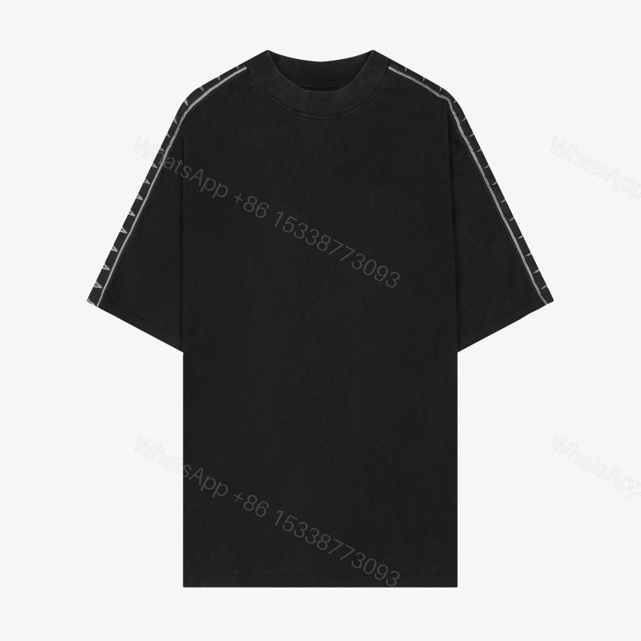 Balenciaga 原單 男款 側邊印花設計寬版短袖T恤 潮流休閒款 — view 1