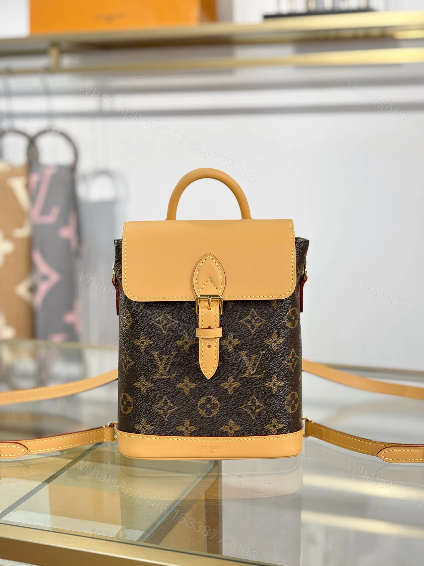 LV A貨 Monogram背包 黃皮拼接款 小巧百搭設計 — view 1