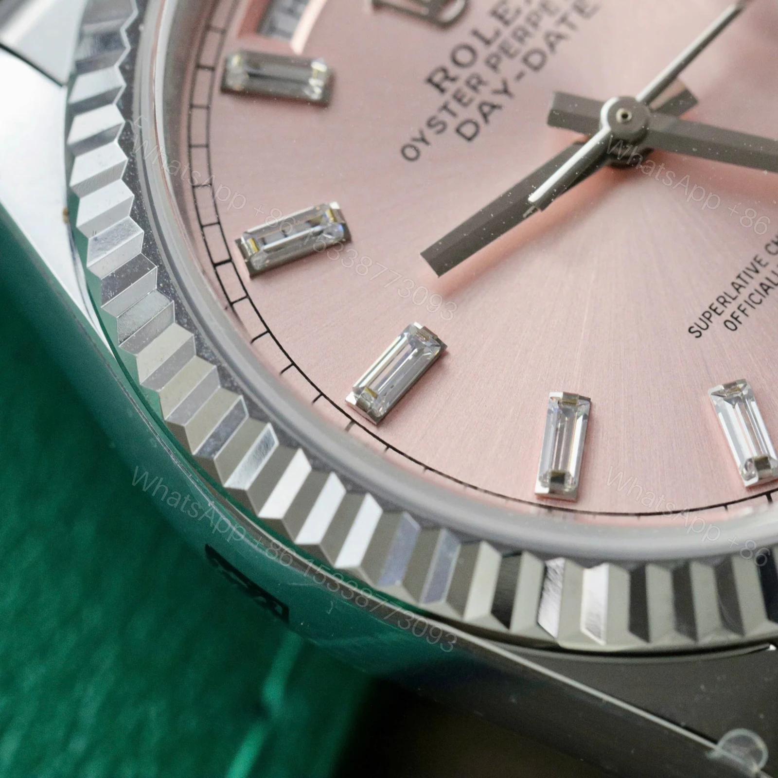 View 7 of Superclone Rolex Day-Date Pink Diamond Dial 128236-0024 36 mm