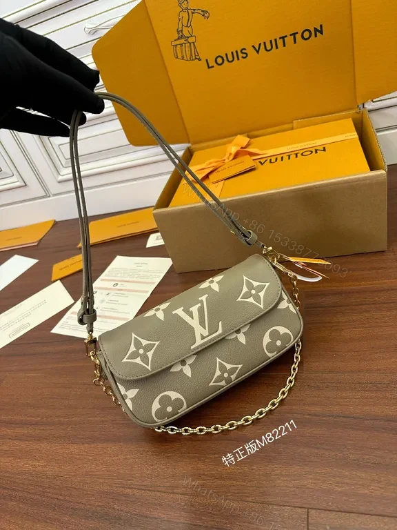 Patterned Monogram Crossbody: Luxe LV-Inspired Compact Bag — view 1