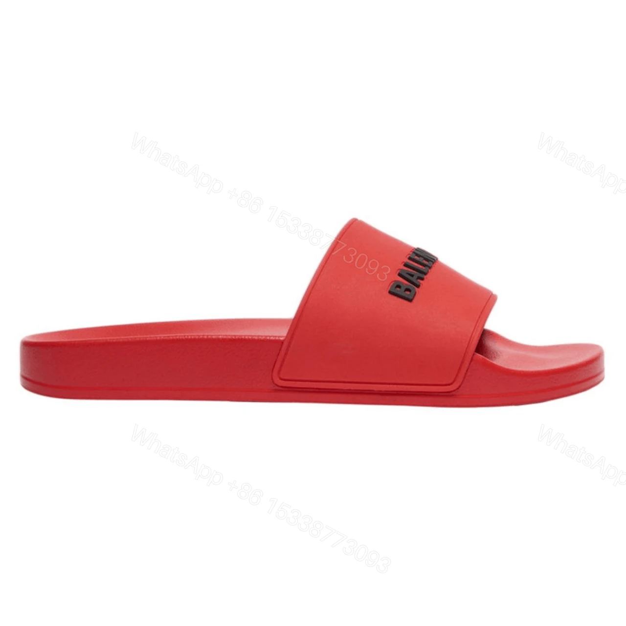 BALENCIAGA RUBBER LOGO POOL SLIDE SANDALS – BBS4 — view 1