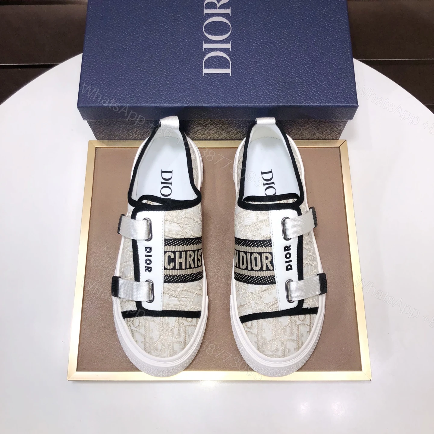 Dior 原單雙扣設計帆布低幫運動鞋 個性休閒款 — view 1