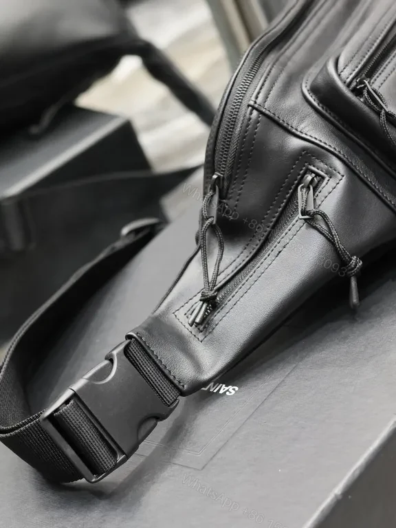 View 7 of Black Leather Crossbody: Compact Luxe, Minimalist Hardware, Everyday Luxury Bag