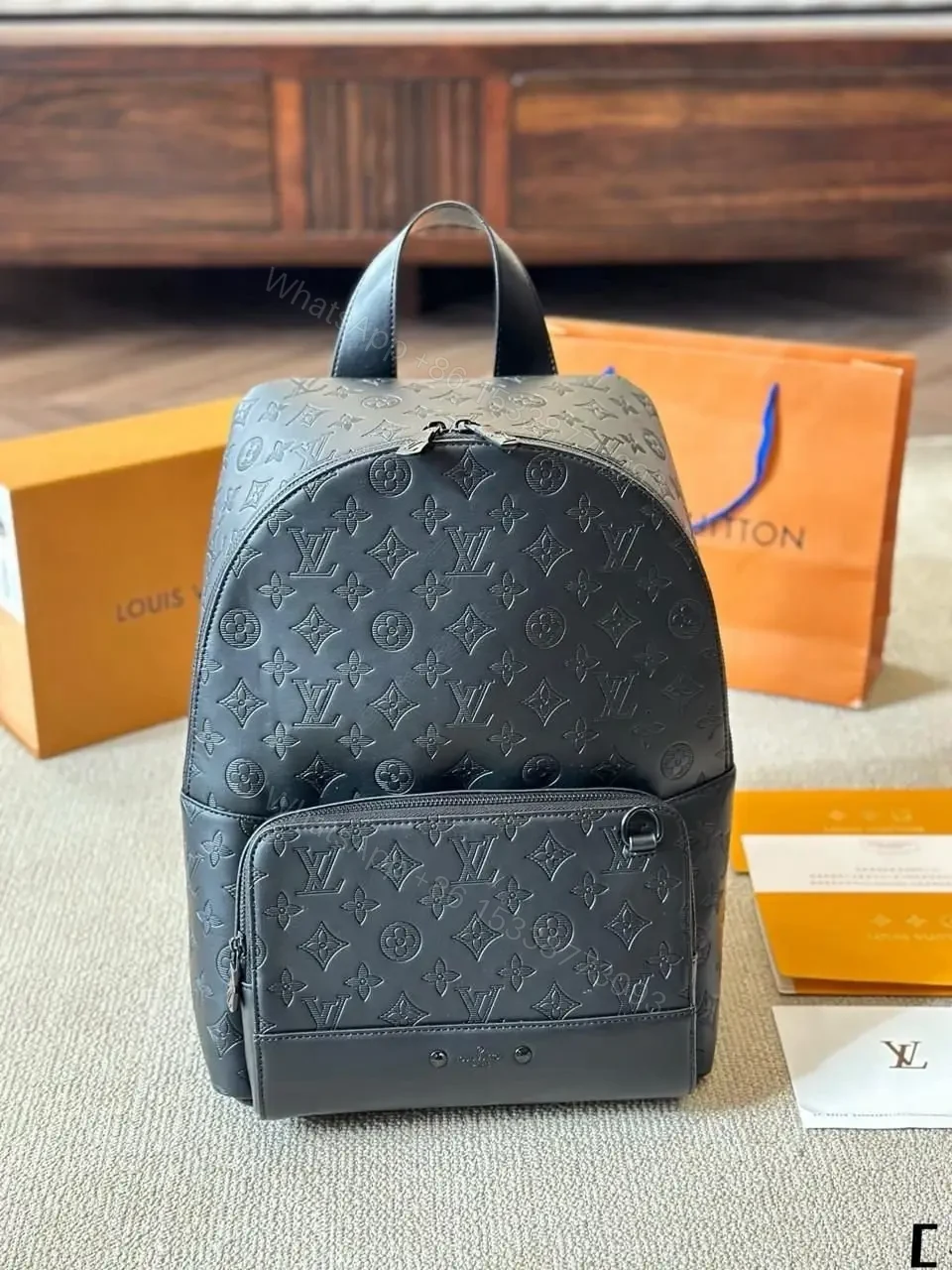 Louis Vuitton Racer Backpack Monogram Shadow Leather — view 1